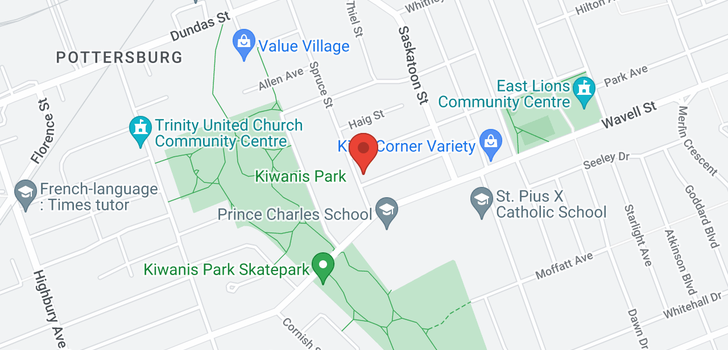 map of 587 VANCOUVER Avenue